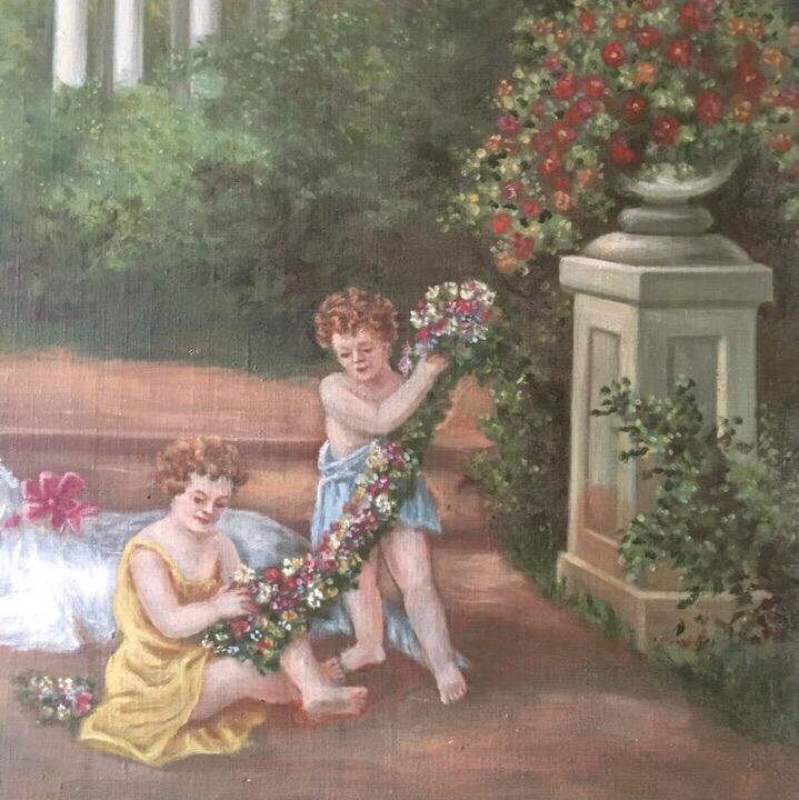 Копия картины ‘Психея и купидоны’. До 1950 года.