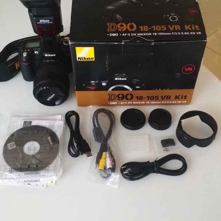 Фотоаппарат Nikon D90+вспышка sb-910