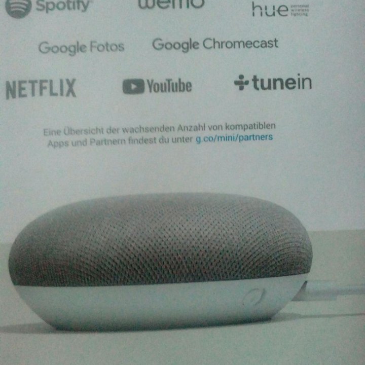 Колонка Google home mini