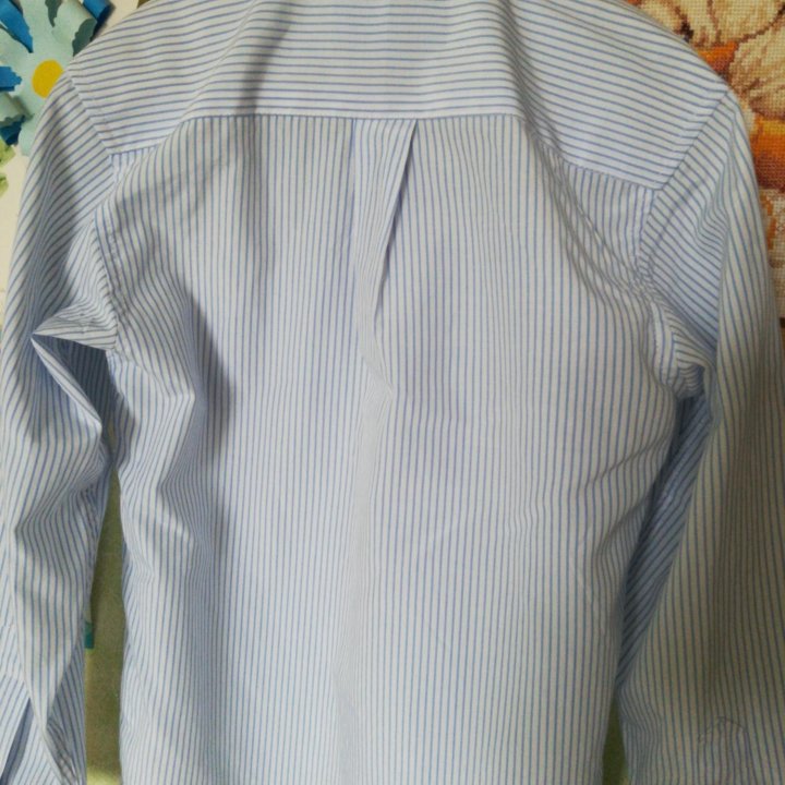 Рубашка в голубую полосочку р.122