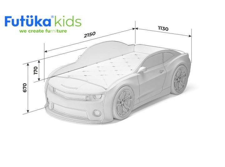 Кровать машинка объемная 3d EVO Camaro бамлби