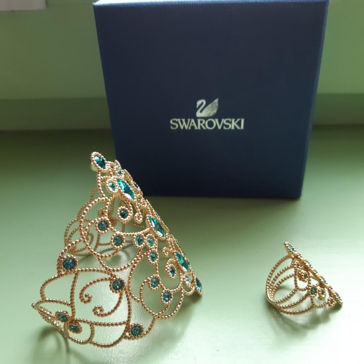 браслет и кольцо Swarovski