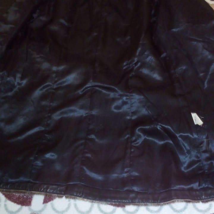 Куртка кожаная с отделкой нерпы
