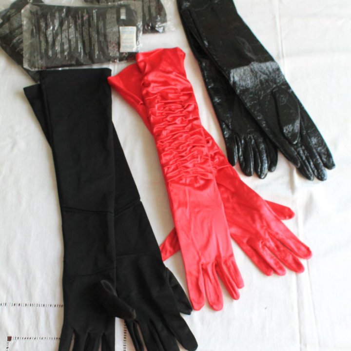 Перчатки длинные