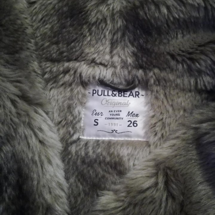 Дубленка пальто Pull & Bear