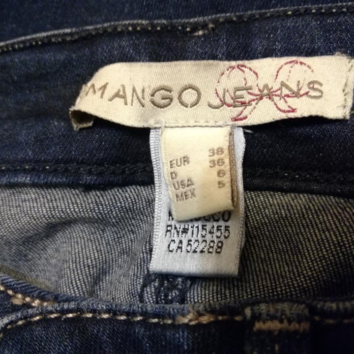 Джинсы MANGO MNG slim темносиние