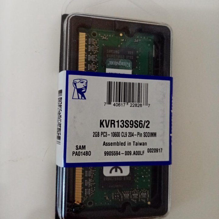 Оперативная память SODIMM Kingston KVR13S9S6/2