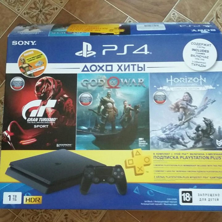 Sony 4 +1 тб. 15 игр.