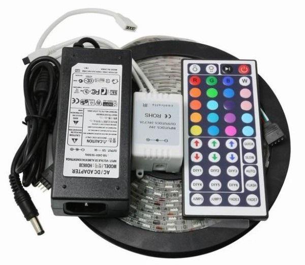 Набор LED лента RGB Огонёк 5м-5050,IP65,блок,пульт