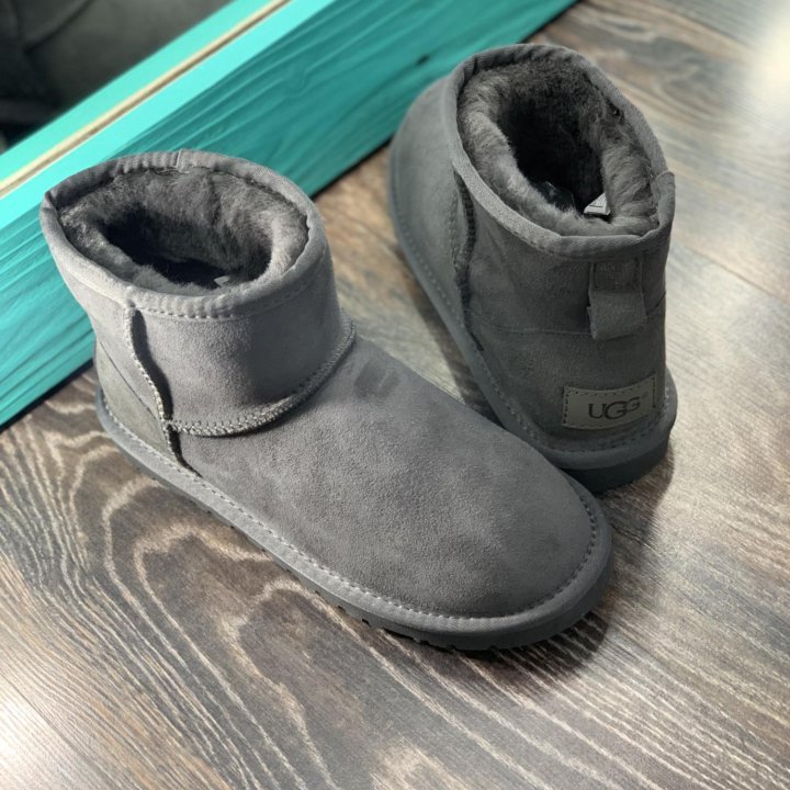 Угги мини UGG Australia серые