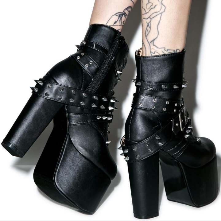 Ботильоны Demonia TORMENT-700 Blk Vegan Leather