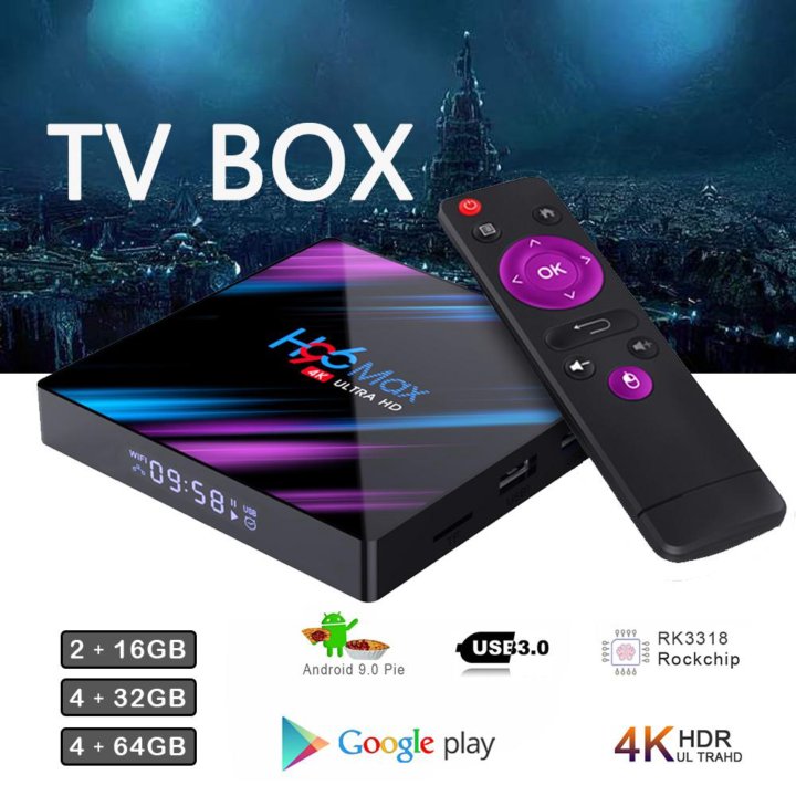 TV Box Smart приставка 2/16гб бесплатные каналы