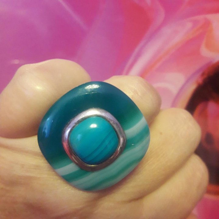 Кольцо серебро