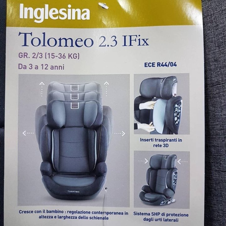 Автокресло- новинка INGLESINA TOLOMEO ISOFIX 15-36