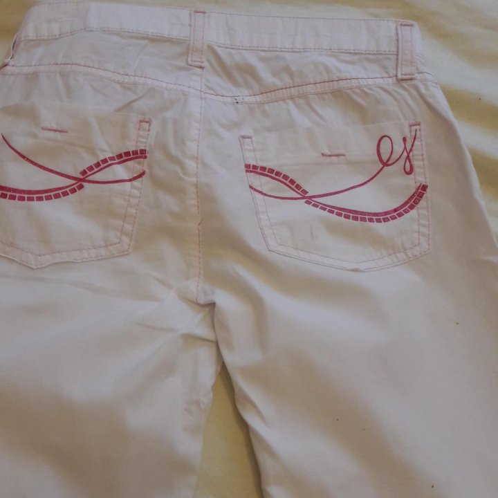 Брюки белые для девочка