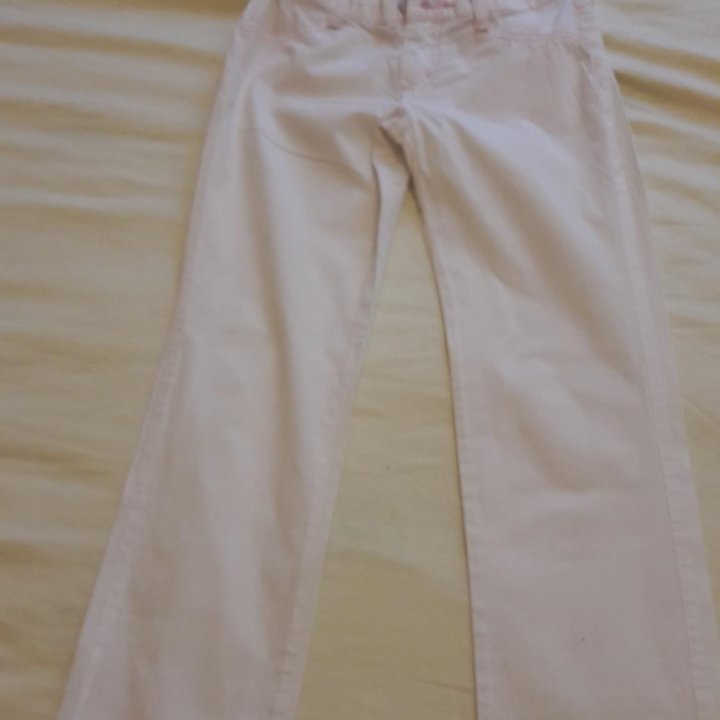 Брюки белые для девочка