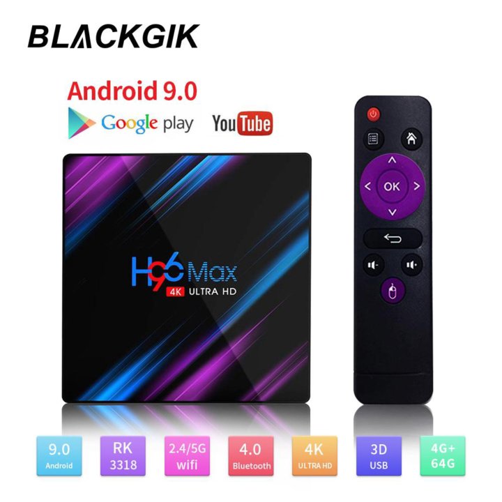 Smart TV приставка Android 9.0 2GB 16GB H96MAX