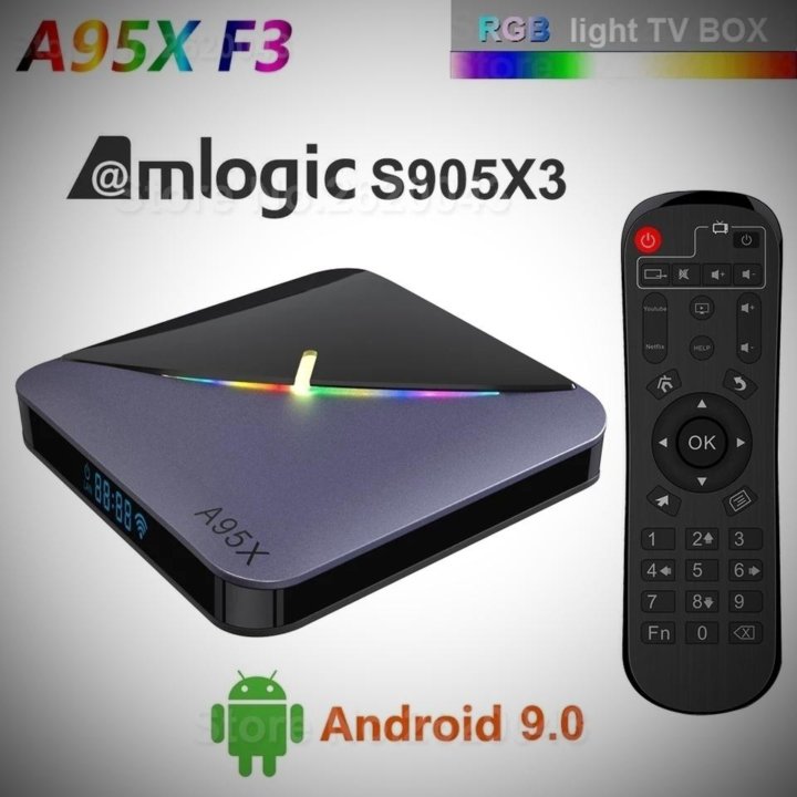 Мощный A95X F3 Air на 4/32Gb tv box TV Android 9,0