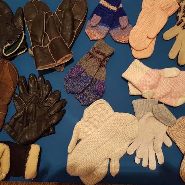Перчатки, рукавички, варежки.