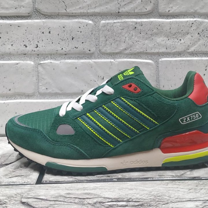 Кроссовки adidas zx 750 зеленые р1