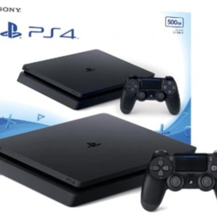 PlayStation 4 Slim 500гб + игры в подарок!