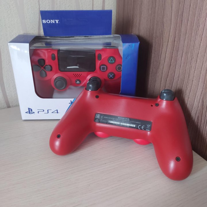 Джойстик PS4 красный(новый)