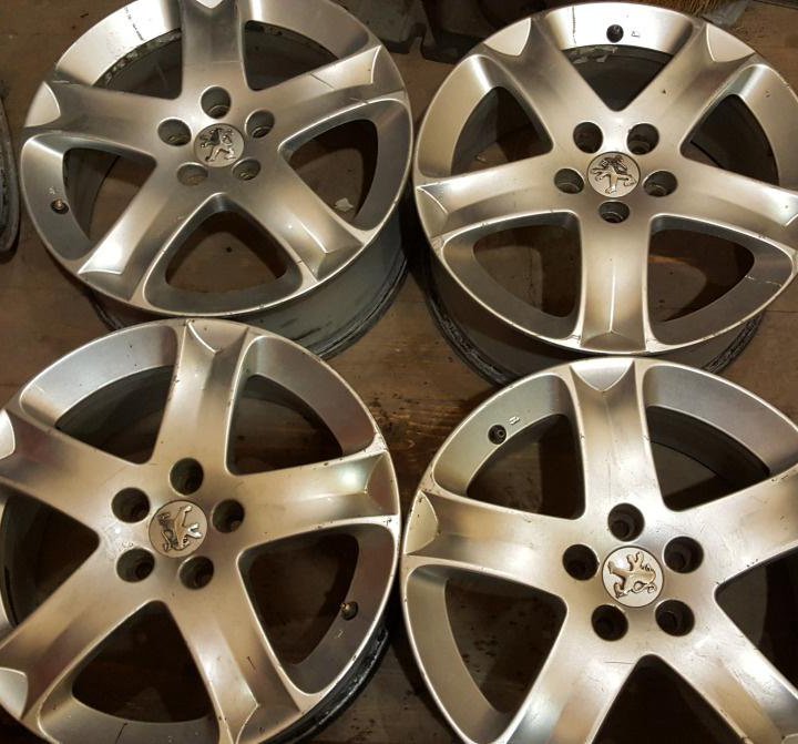 Диски литые б/у Pegeout R17 5x108 4-2-1шт подбор