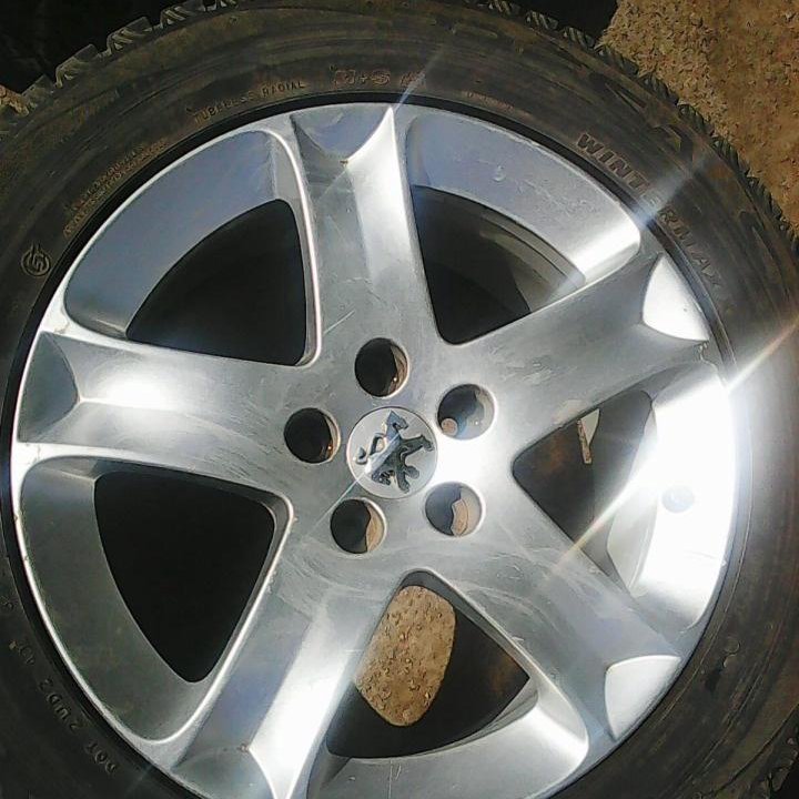 Диски литые б/у Pegeout R17 5x108 4-2-1шт подбор