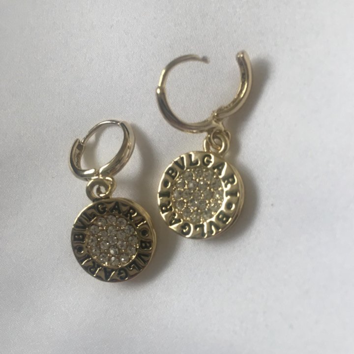 Серьги премиум Bvlgari