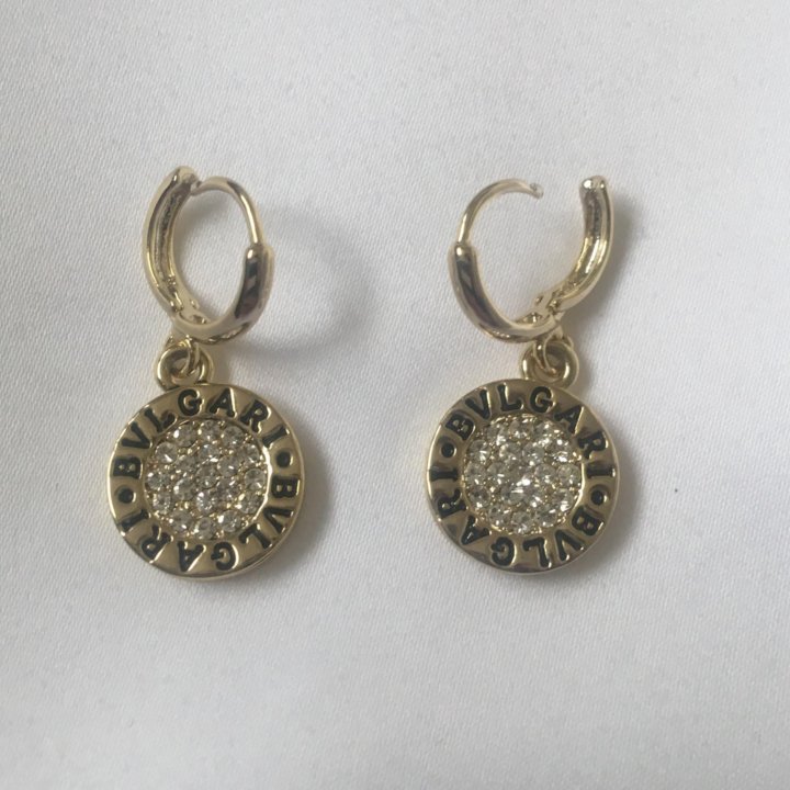 Серьги премиум Bvlgari