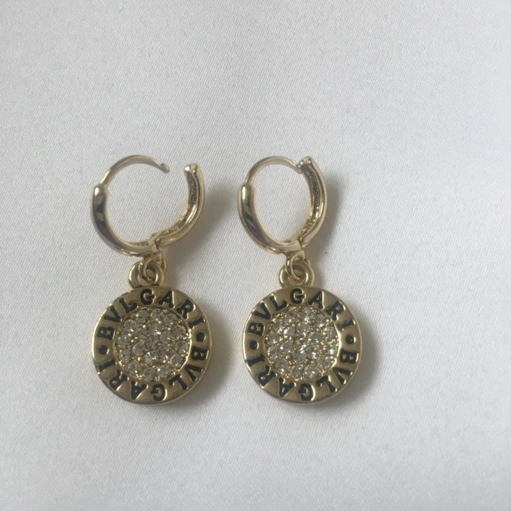 Серьги премиум Bvlgari