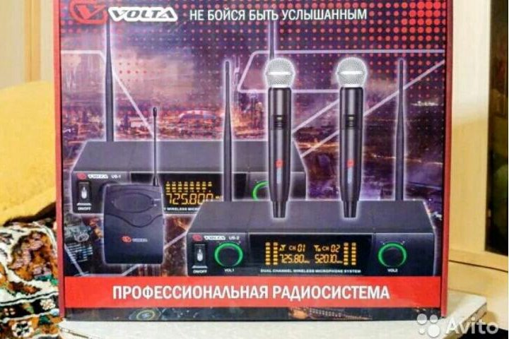 Радиомикрфоны Volta us-2x НОВЫЕ радиосистемы