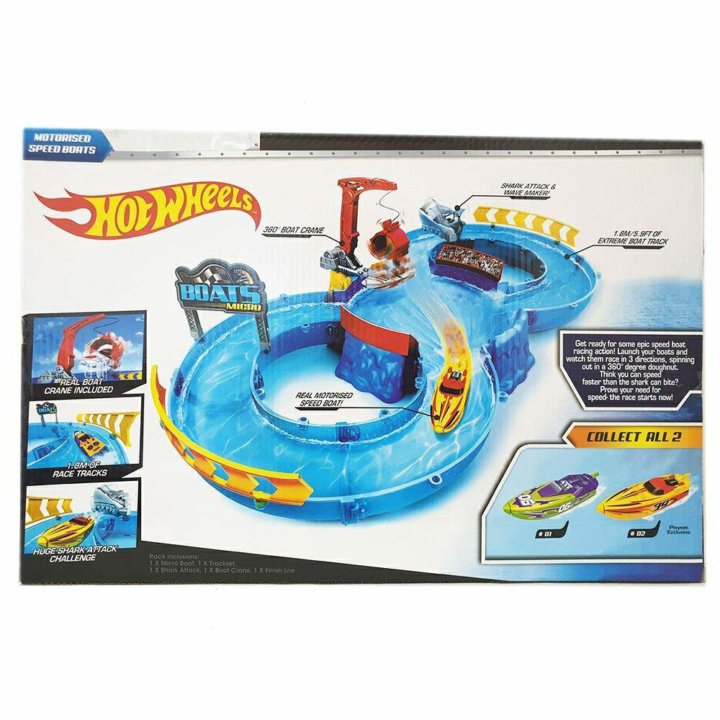 Хот Вилс Hot Wheels: Shark Attack водный трек