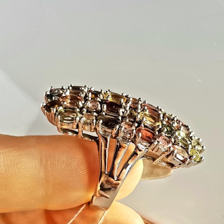 Кольцо с Турмалинами