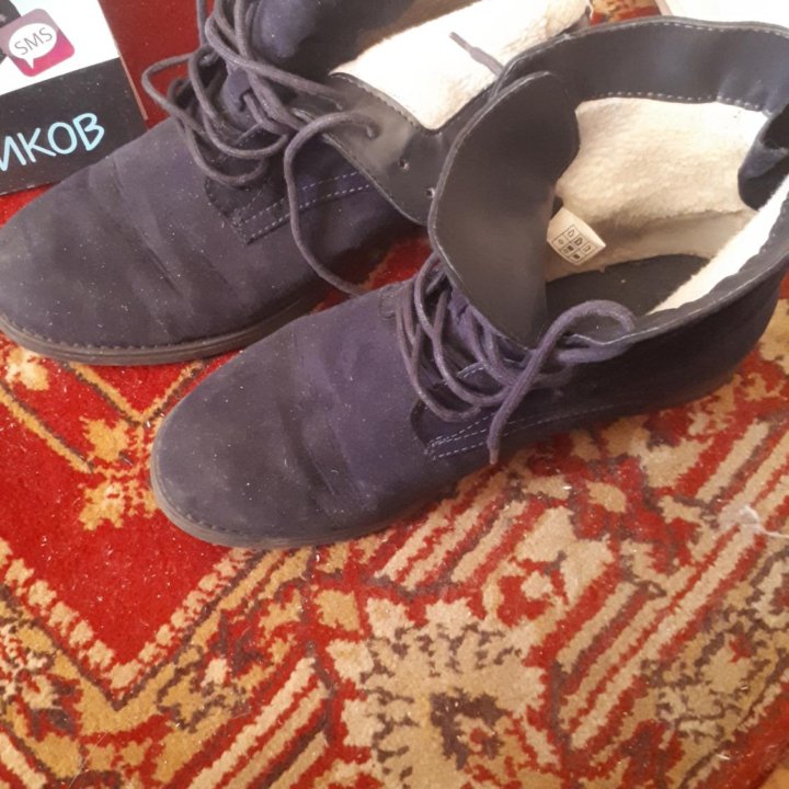 Ботинки замша 39