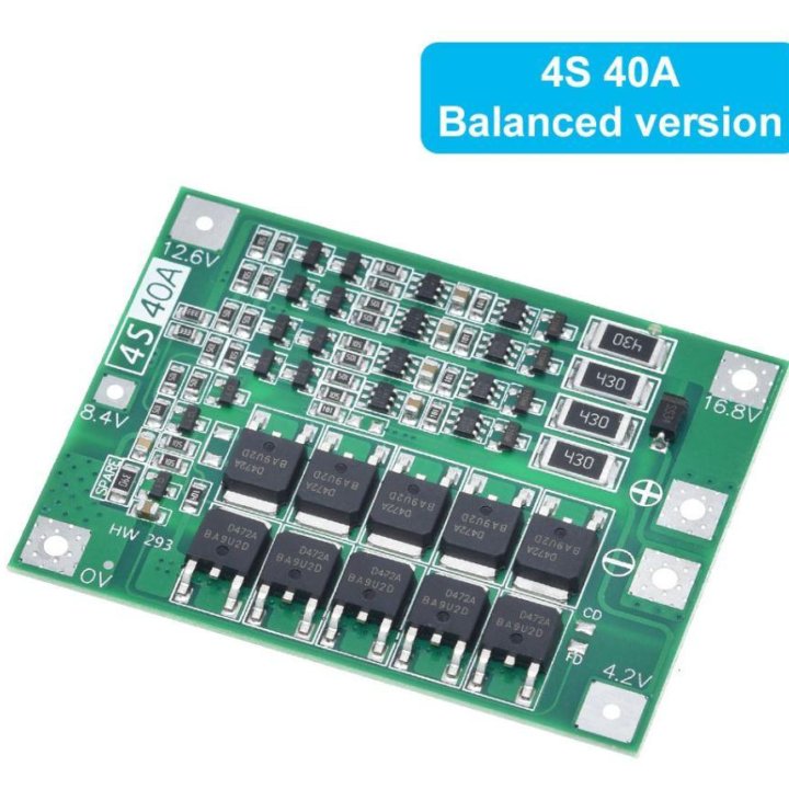 Плата Защиты BMS 4S 40A