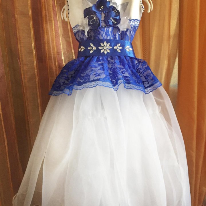 Платья 2 в 1 костюм Снежной королевы