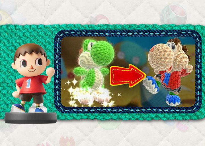 Yoshi Woolly World Amiibo полный набор 13 стикеров