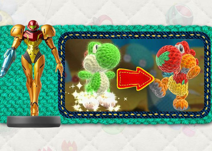 Yoshi Woolly World Amiibo полный набор 13 стикеров