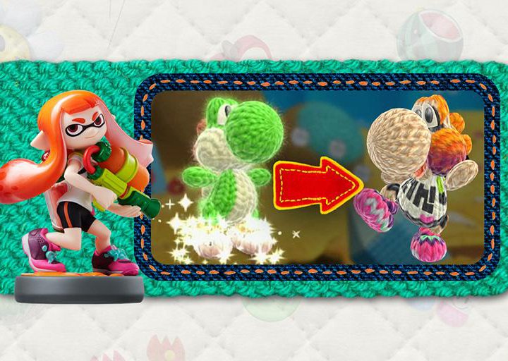 Yoshi Woolly World Amiibo полный набор 13 стикеров