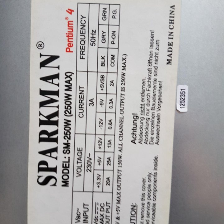 Блок питания компьютерный