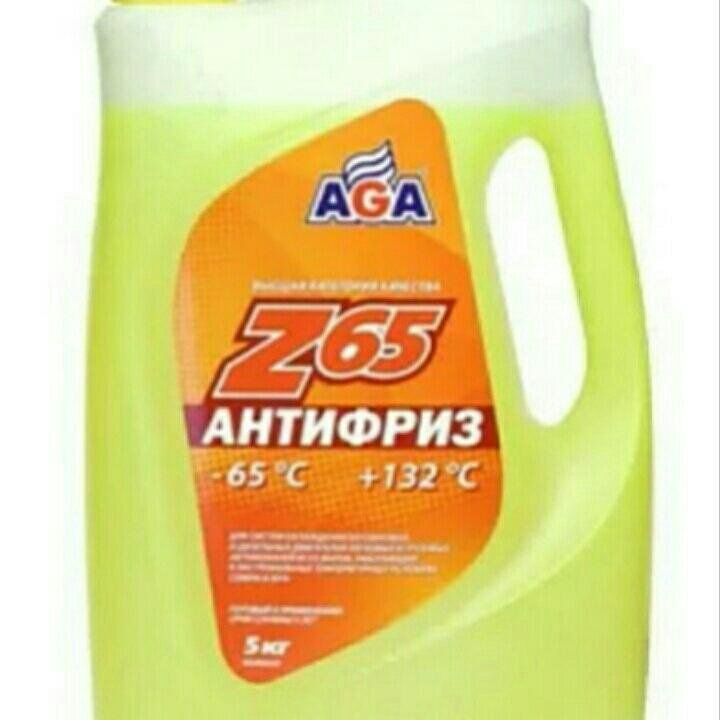 Антифриз AGA-Z65 жёлтый 5 л.