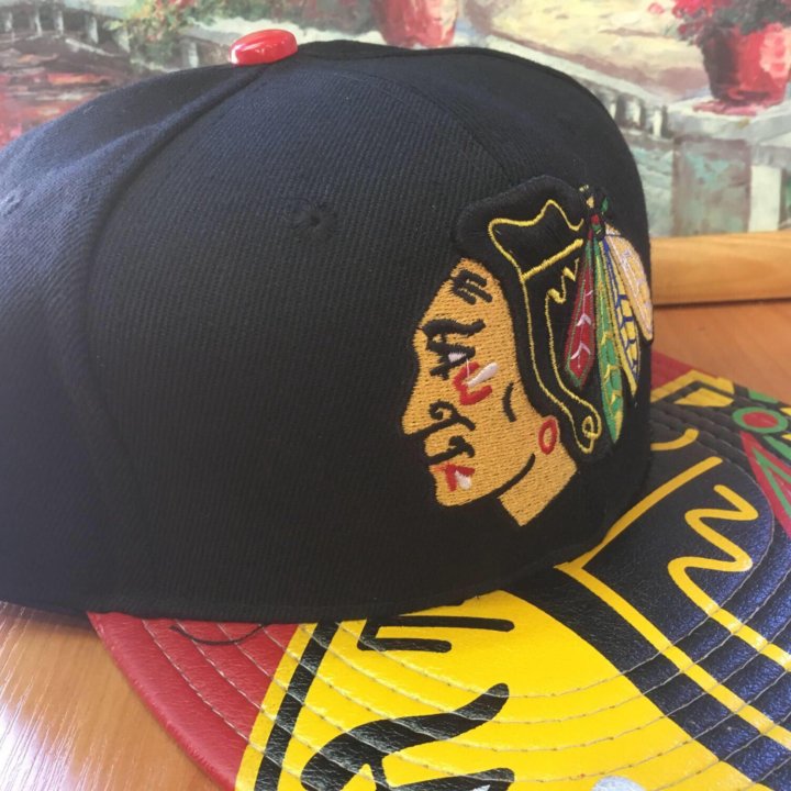 Кепка бейсболка NHL Chicago Black Hawks snapback.Ч