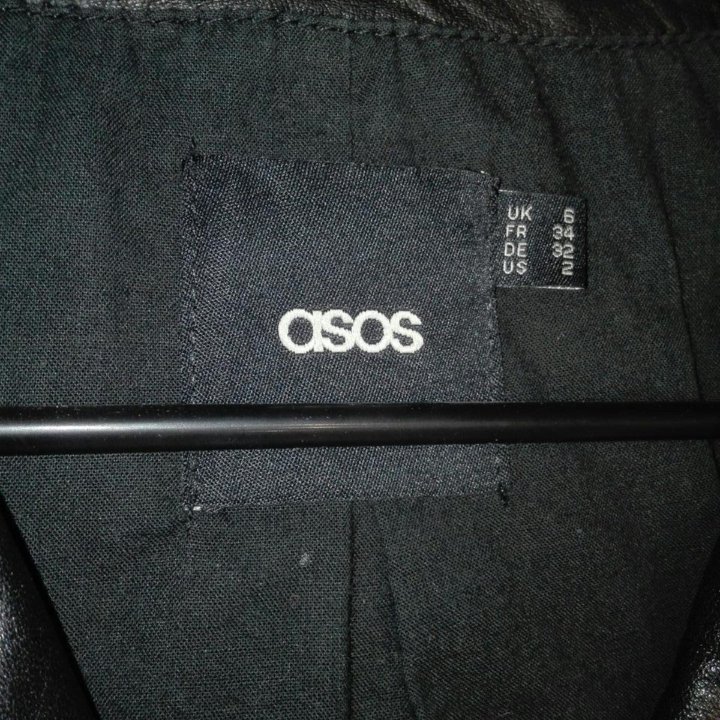 Кожаная куртка ASOS