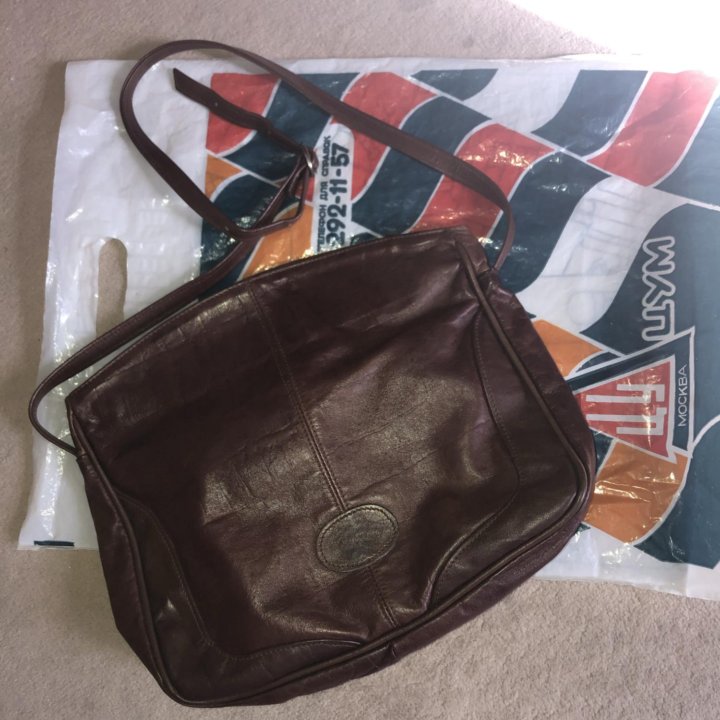 Сумка кожаная СССР