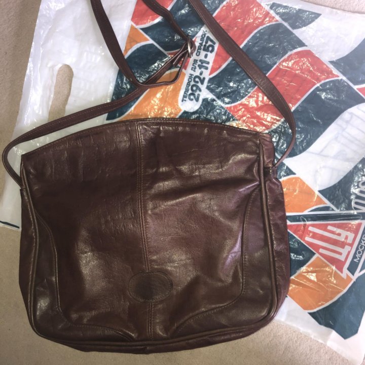 Сумка кожаная СССР