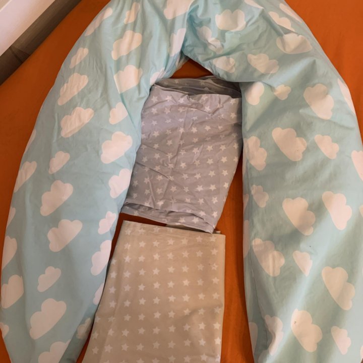 Подушка для беременных + 2 сменные наволочки
