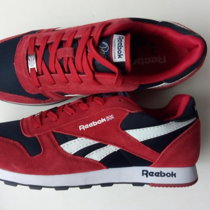 Кроссовки Reebok красные сетка