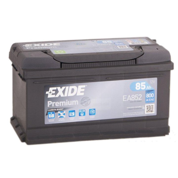 EXIDE EA852 PREMIUM аккумуляторная батарея евро 85Ah 800A