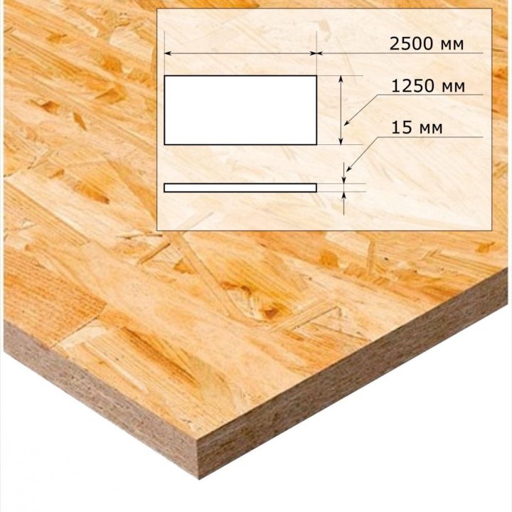 ОСБ-3 15 мм 2500*1250